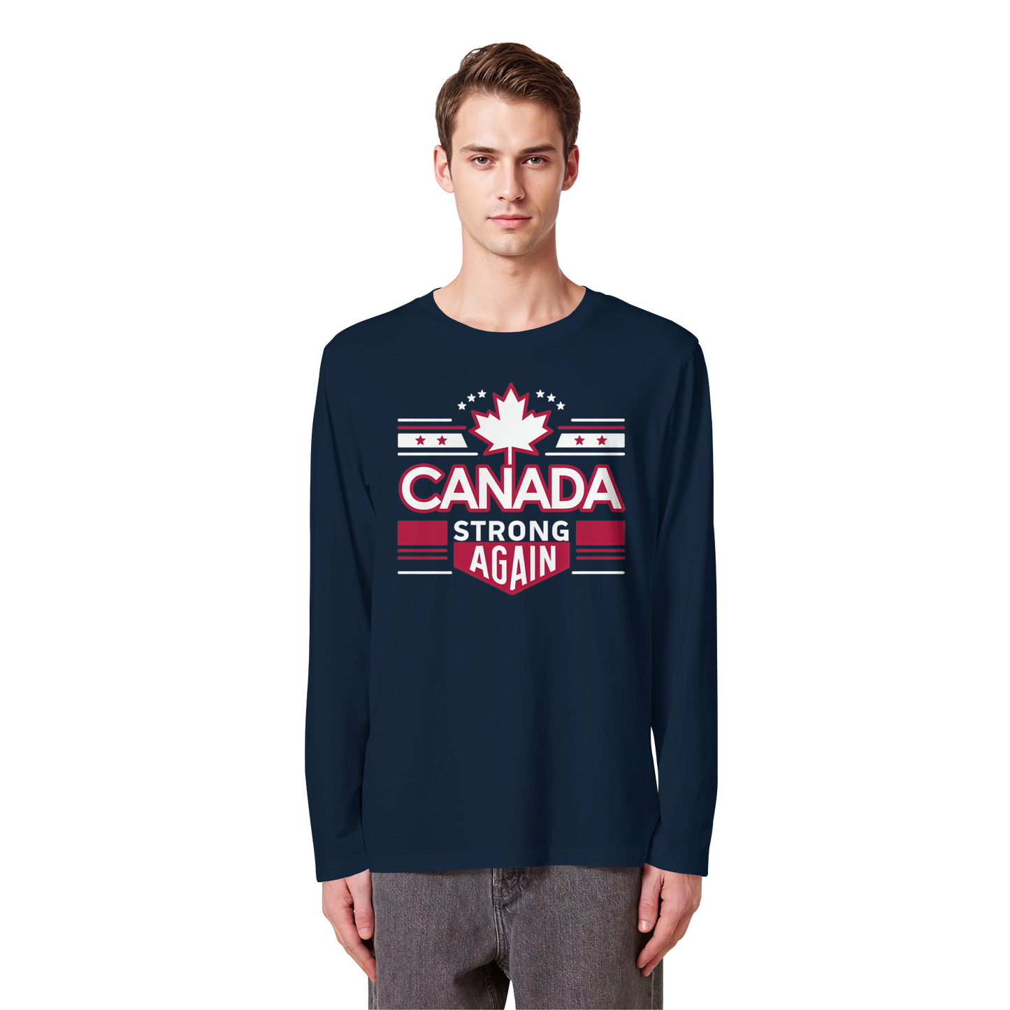 “Canada Strong Again” Unisex Long Sleeve Tee – Wear Your Pride, Bold and Patriotic!