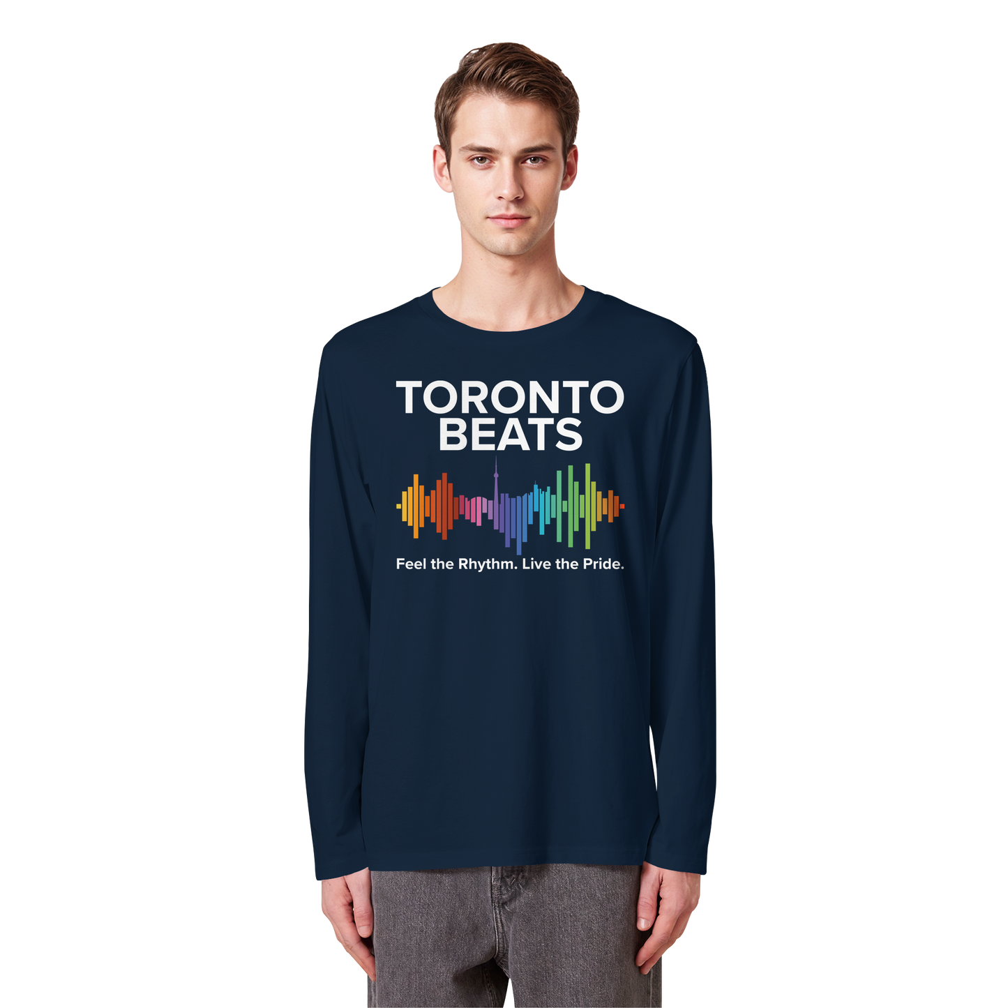 Toronto Beats Longsleeve – Pride Rhythm for Chilly Days.
