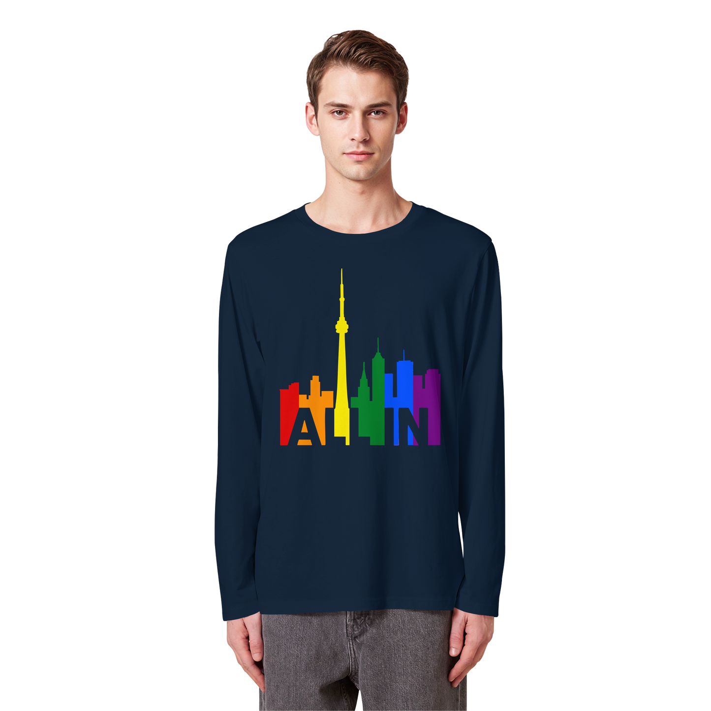 ALL IN – Pride Toronto Long Sleeve T-Shirt – Unisex Fit – Bold & Comfortable