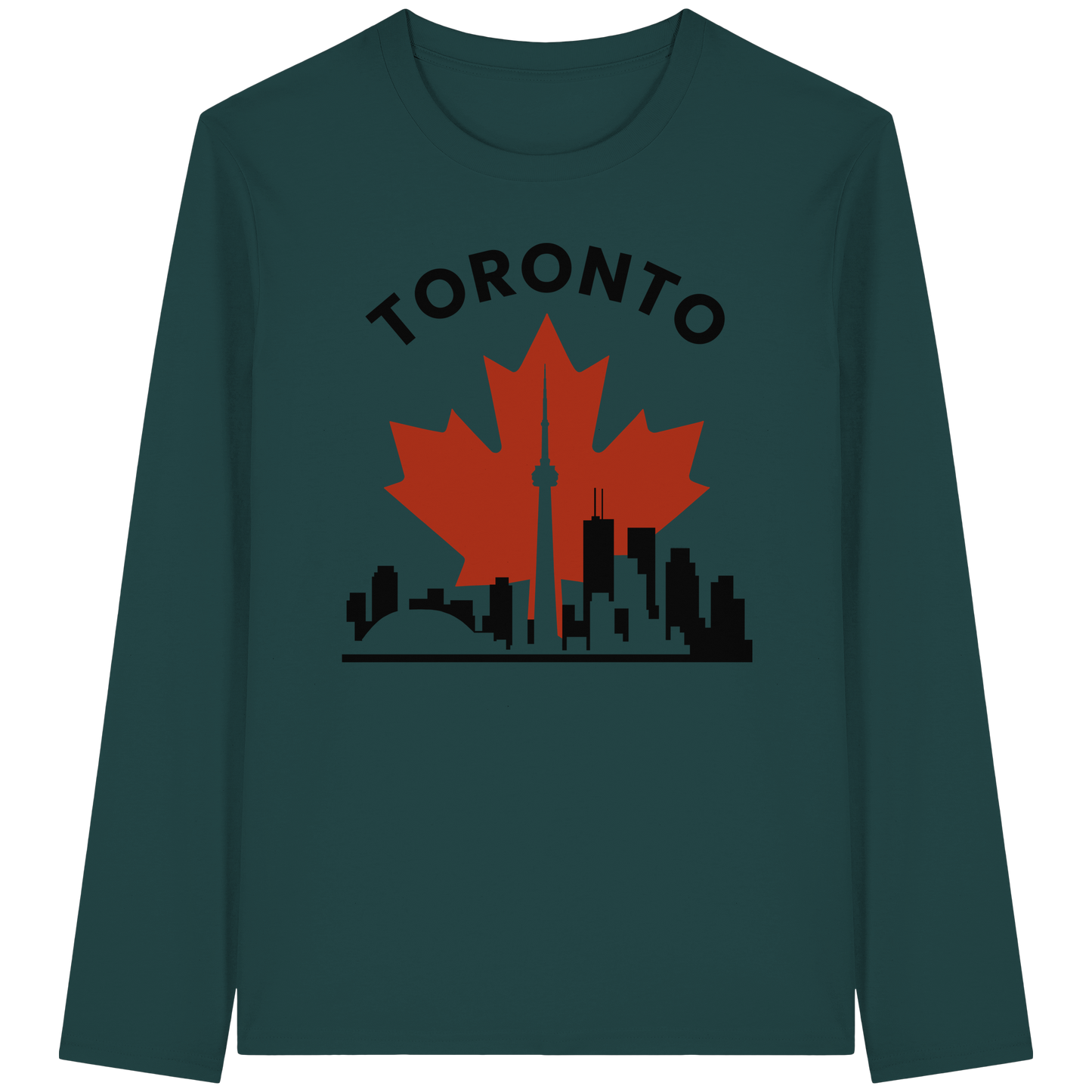 Toronto Leafline Long Sleeve Tee for Chilly City Days