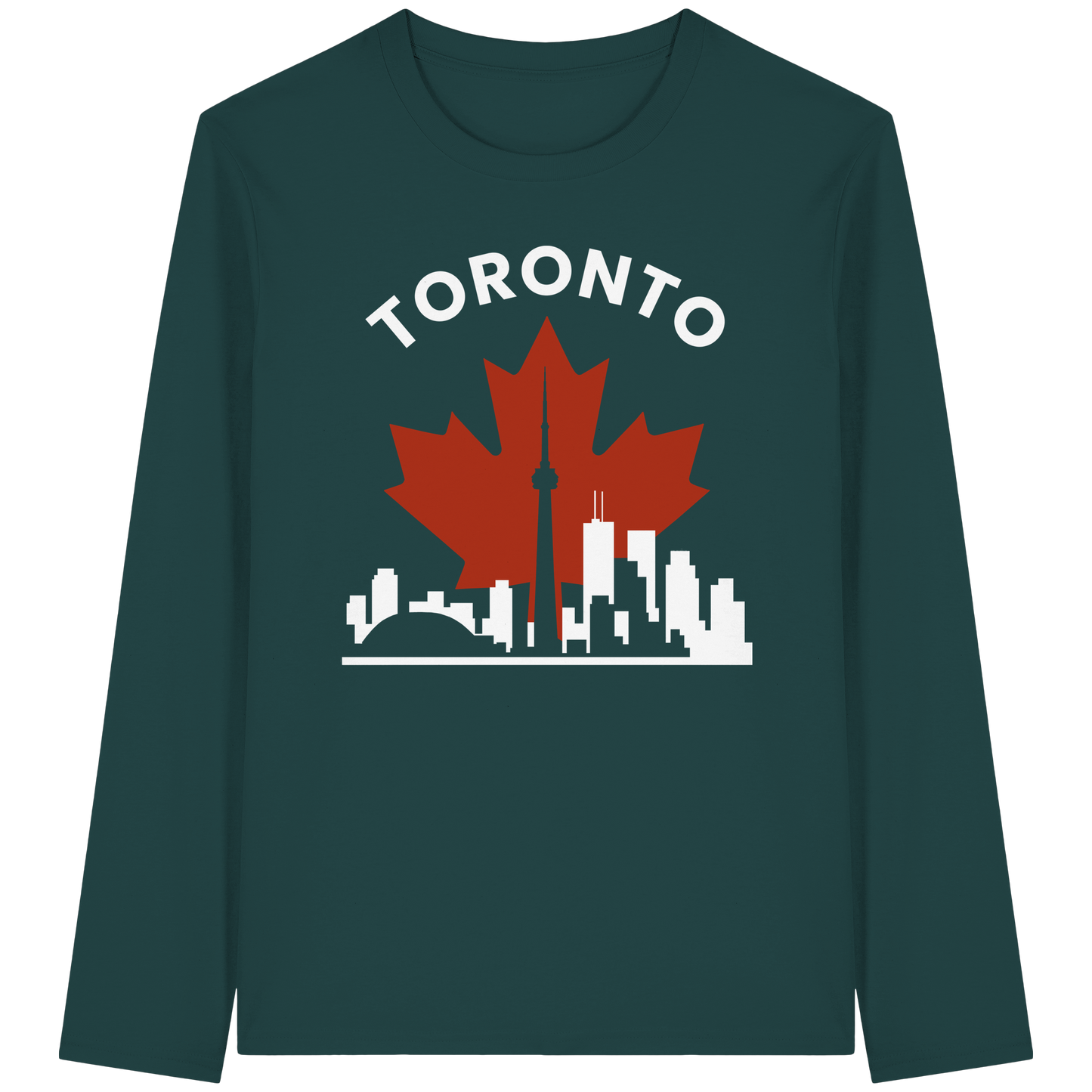 Toronto Leafline Long Sleeve Tee for Chilly City Days