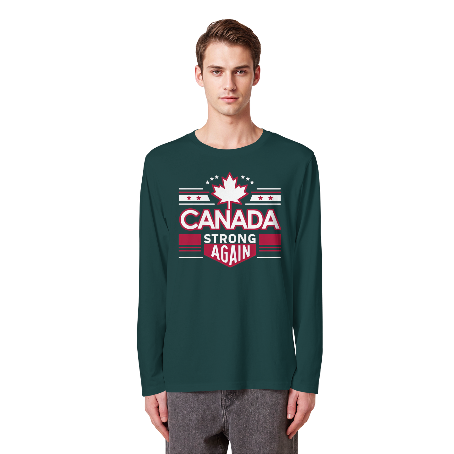 “Canada Strong Again” Unisex Long Sleeve Tee – Wear Your Pride, Bold and Patriotic!