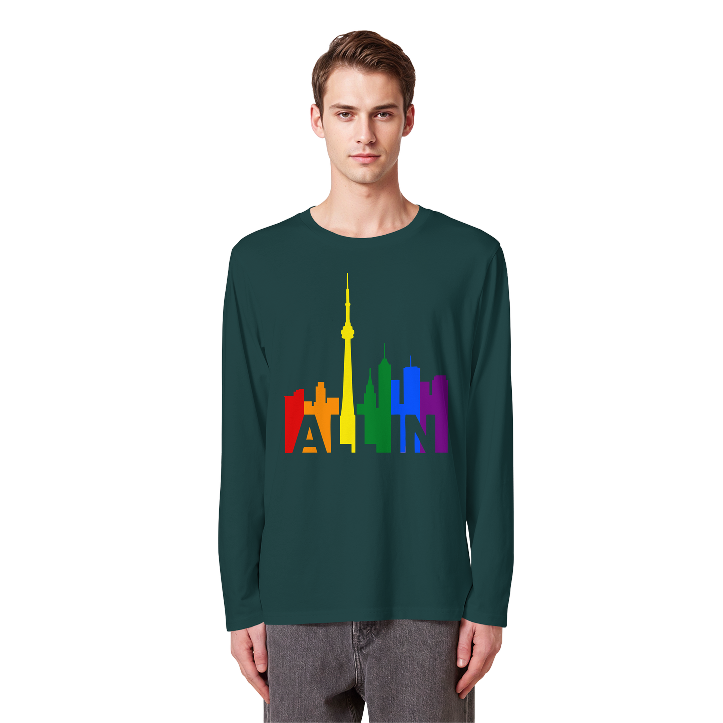 ALL IN – Pride Toronto Long Sleeve T-Shirt – Unisex Fit – Bold & Comfortable