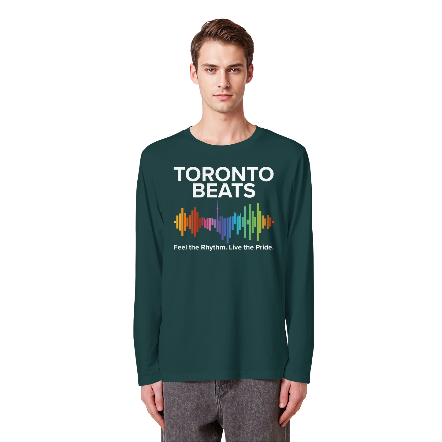 Toronto Beats Longsleeve – Pride Rhythm for Chilly Days.