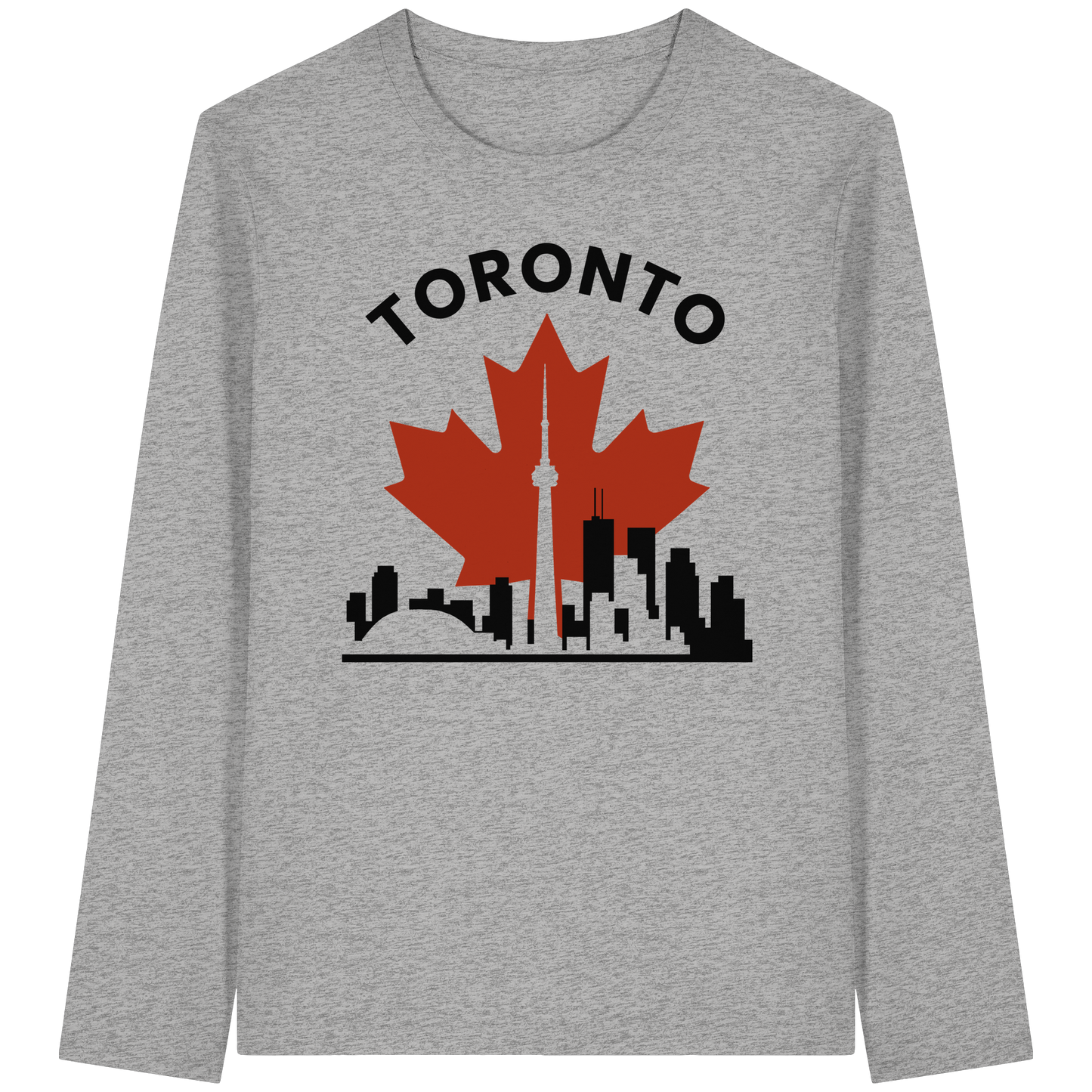 Toronto Leafline Long Sleeve Tee for Chilly City Days