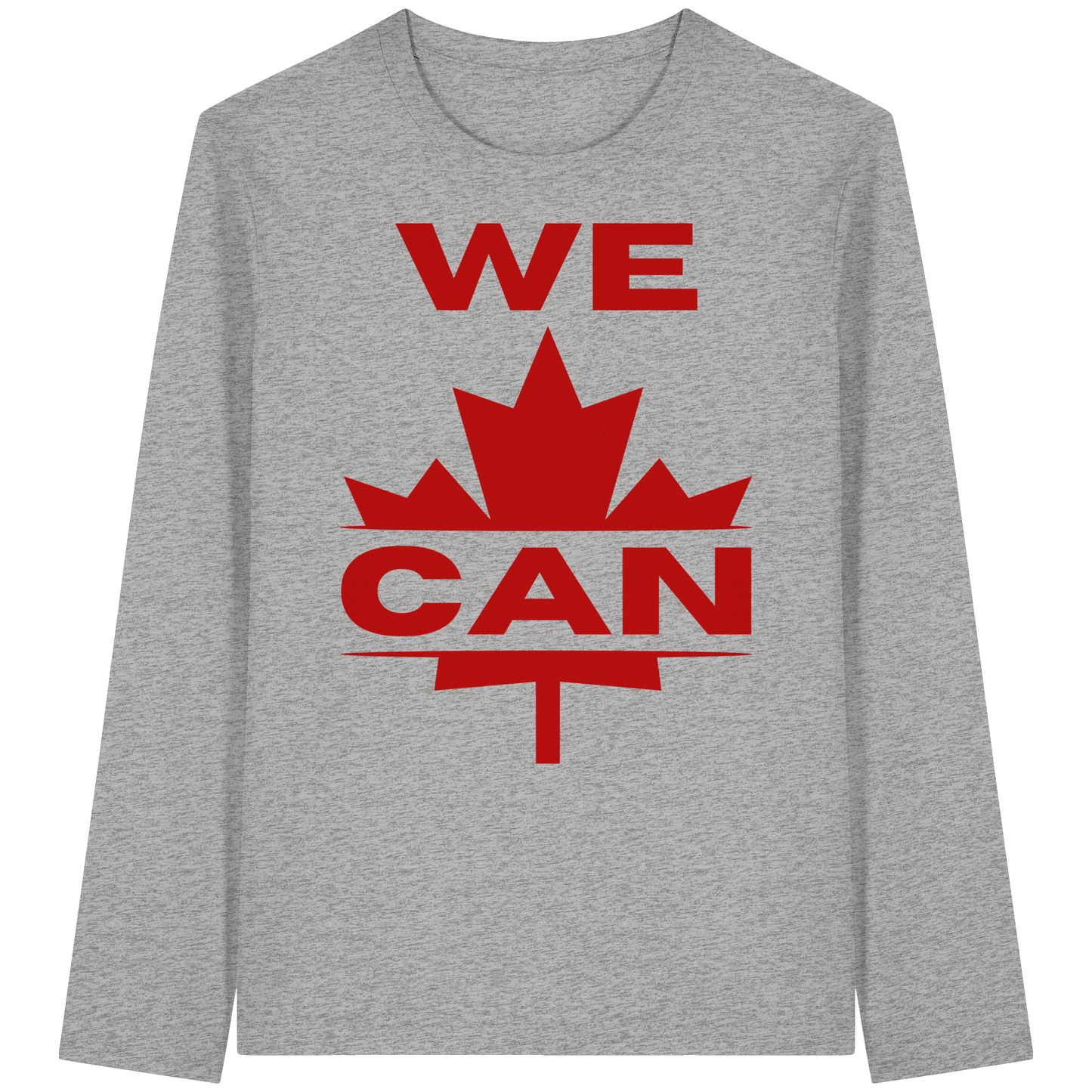 “WE CAN” with Maple Leaf Unisex Long Sleeve Tee – Perfect for Casual Days
