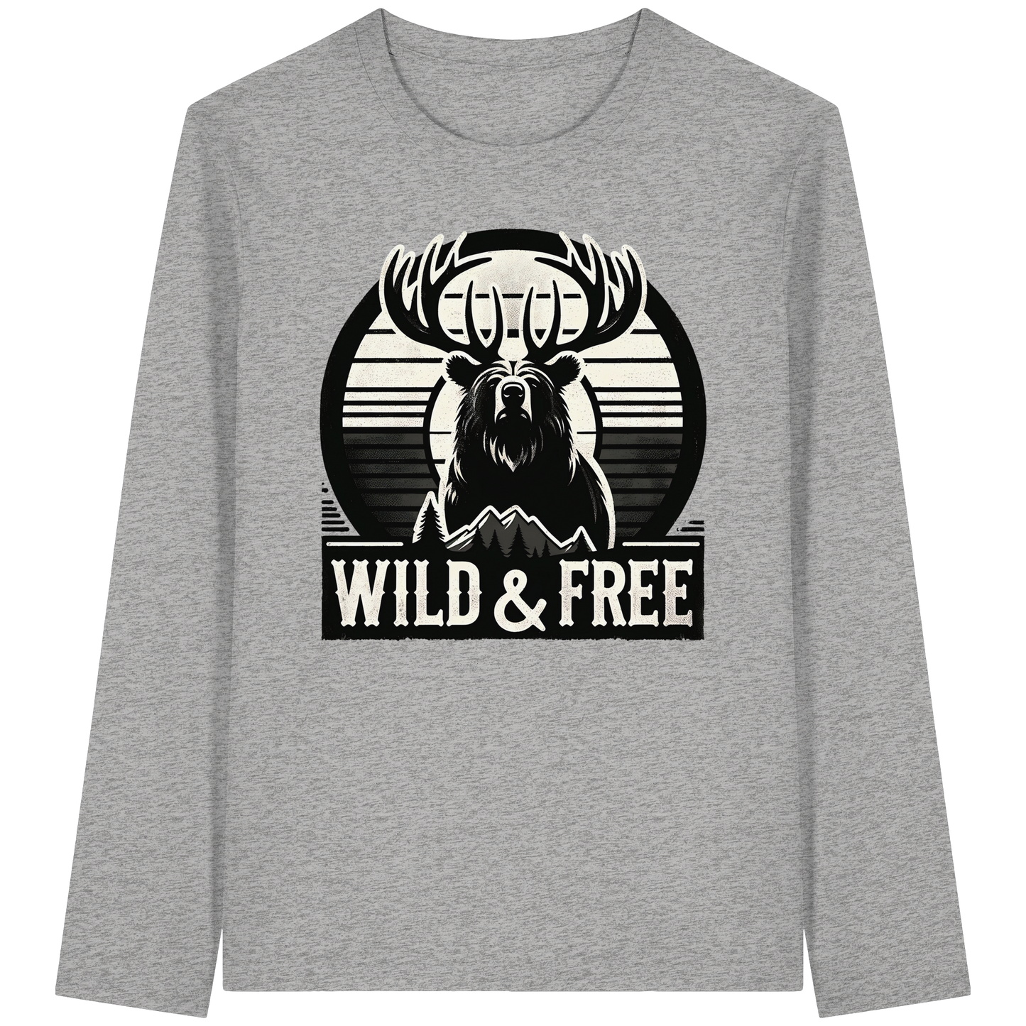 “Wild & Free” Unisex Long Sleeve Tee – Perfect for Camping and Outdoor Adventures
