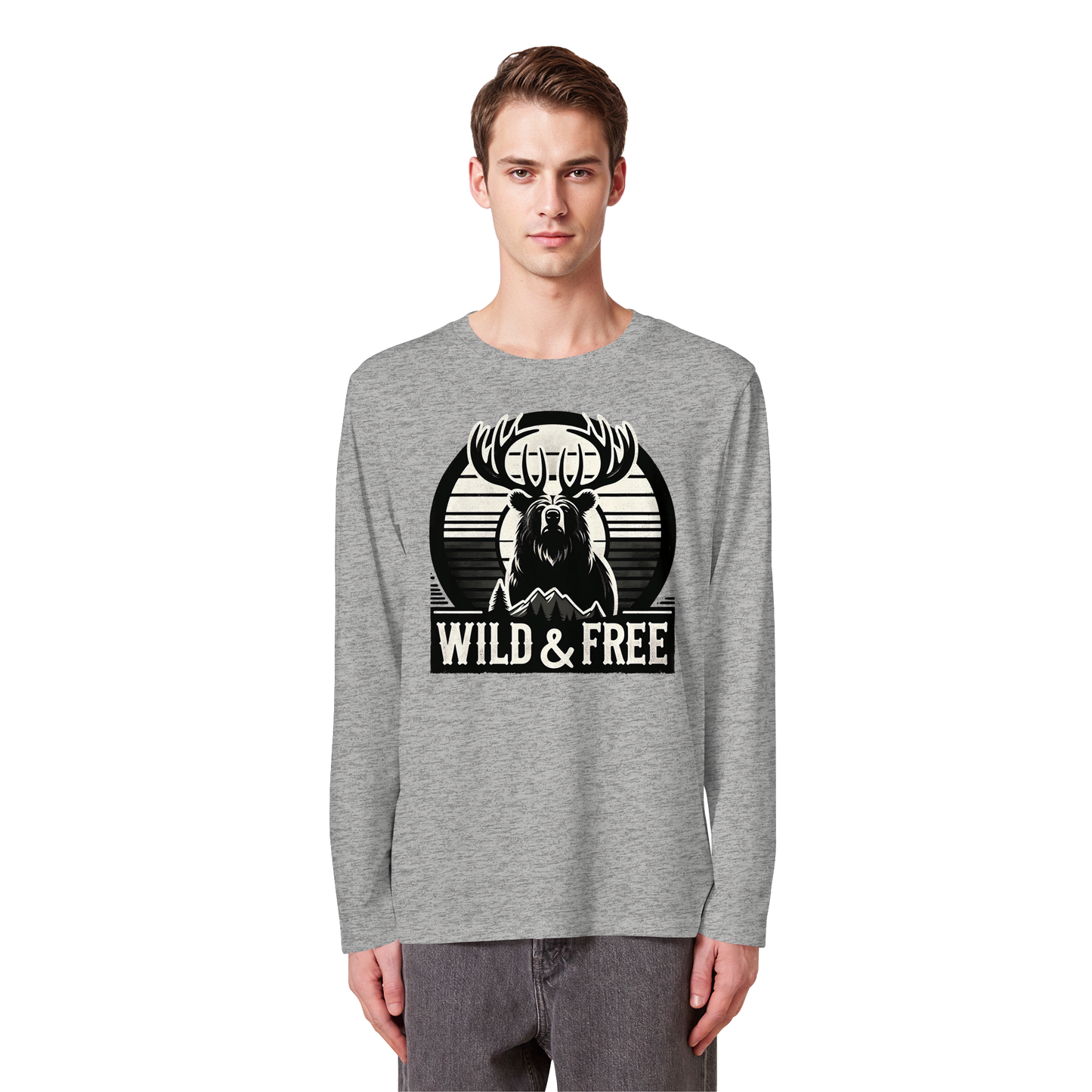 “Wild & Free” Unisex Long Sleeve Tee – Perfect for Camping and Outdoor Adventures