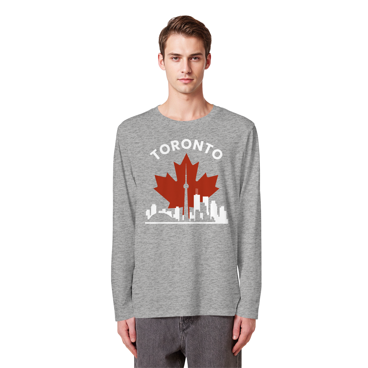 Toronto Leafline Long Sleeve Tee for Chilly City Days