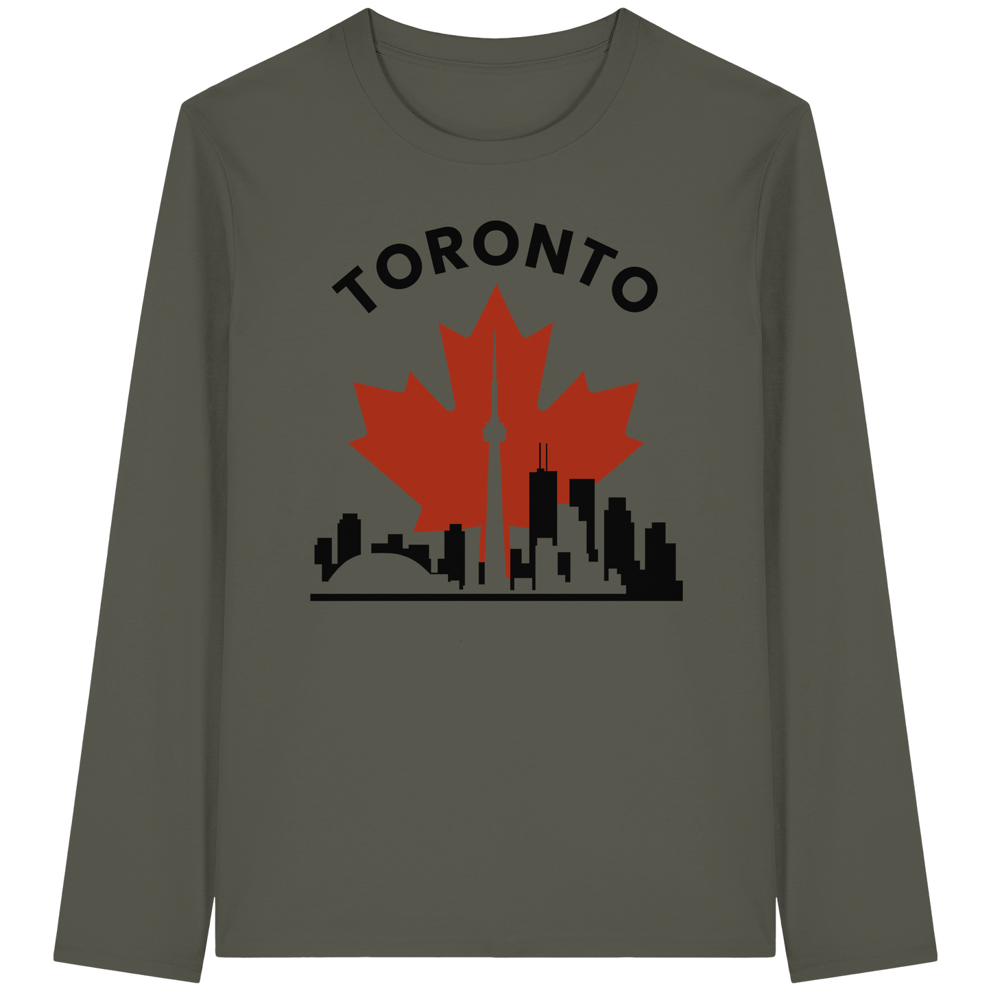 Toronto Leafline Long Sleeve Tee for Chilly City Days
