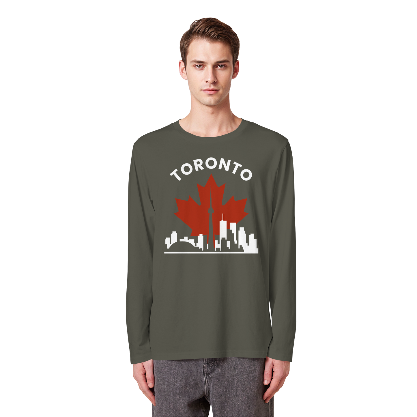 Toronto Leafline Long Sleeve Tee for Chilly City Days