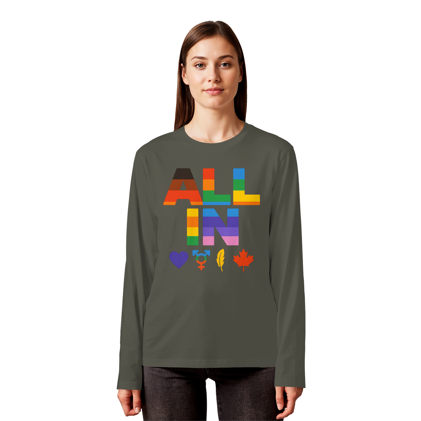 ALL IN Heart. Voice. Pride. - Light Long Sleeve for Loud Statements