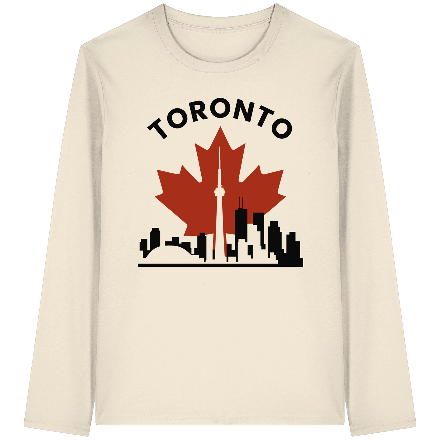 Toronto Leafline Long Sleeve Tee for Chilly City Days