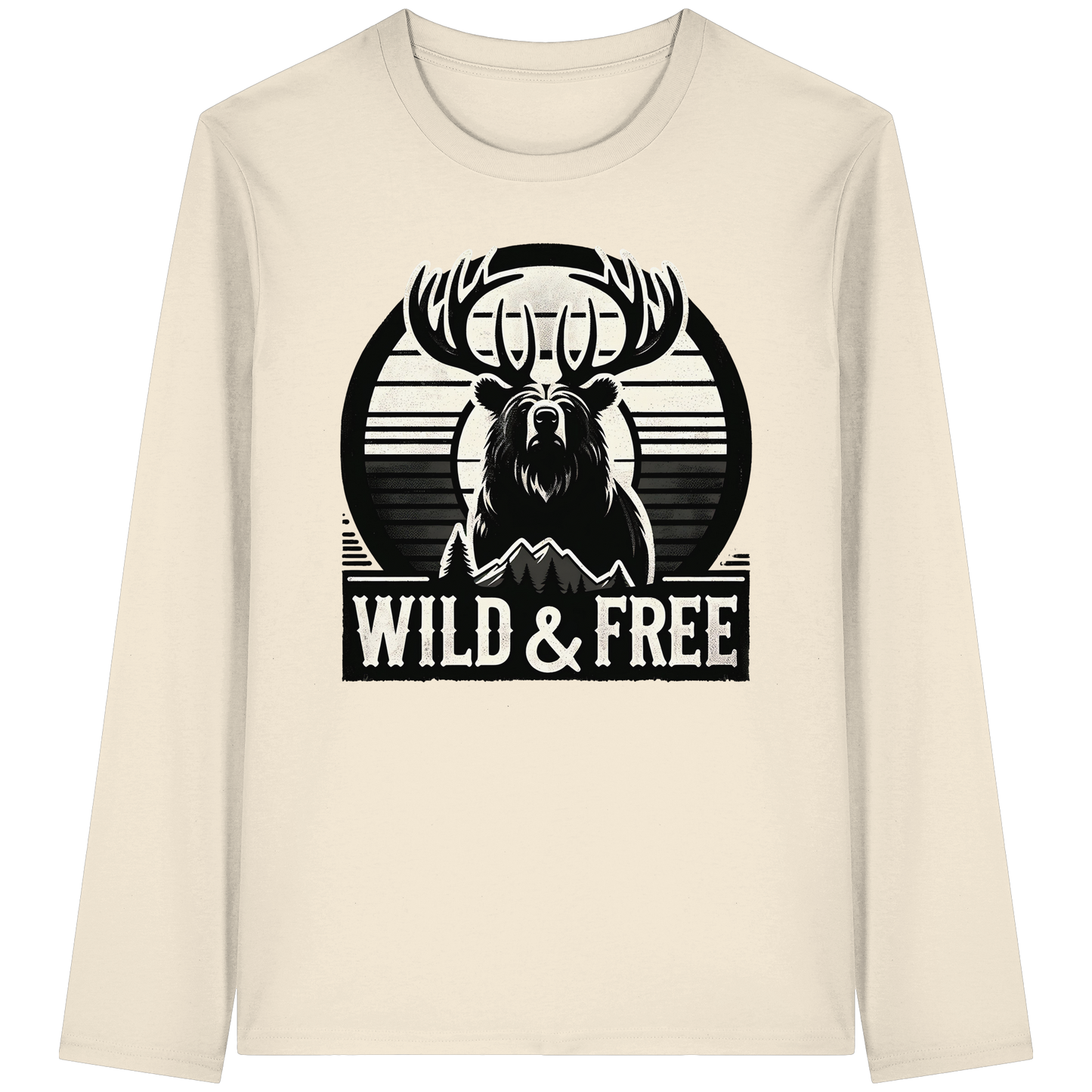 “Wild & Free” Unisex Long Sleeve Tee – Perfect for Camping and Outdoor Adventures
