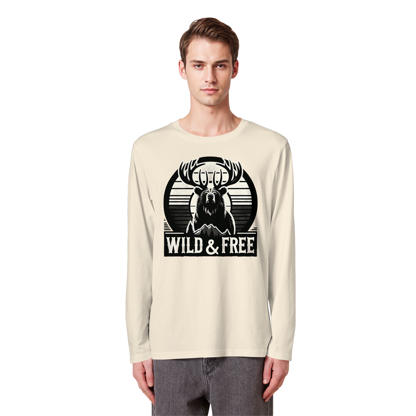 “Wild & Free” Unisex Long Sleeve Tee – Perfect for Camping and Outdoor Adventures