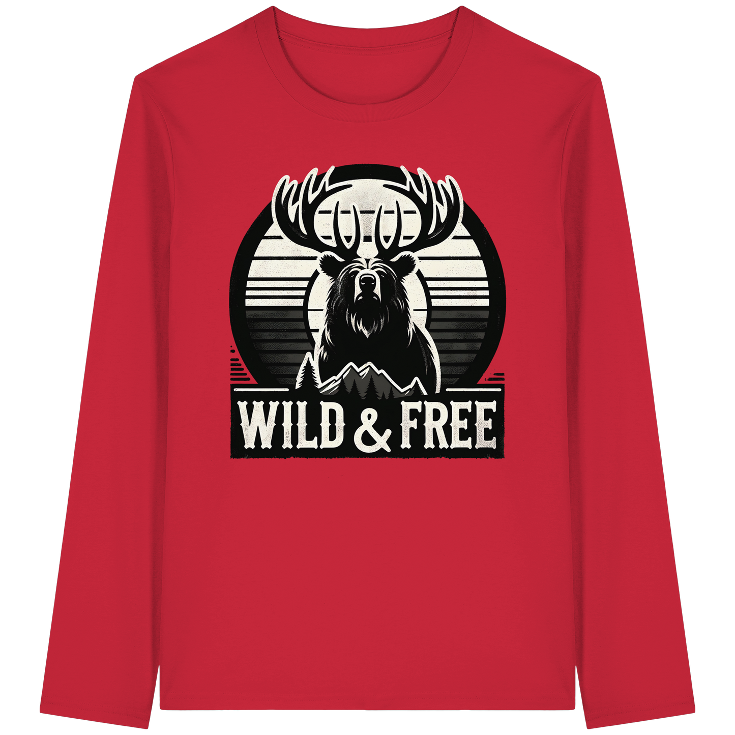 “Wild & Free” Unisex Long Sleeve Tee – Perfect for Camping and Outdoor Adventures