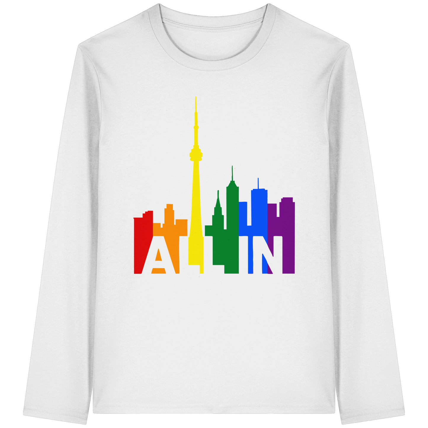 ALL IN – Pride Toronto Long Sleeve T-Shirt – Unisex Fit – Bold & Comfortable