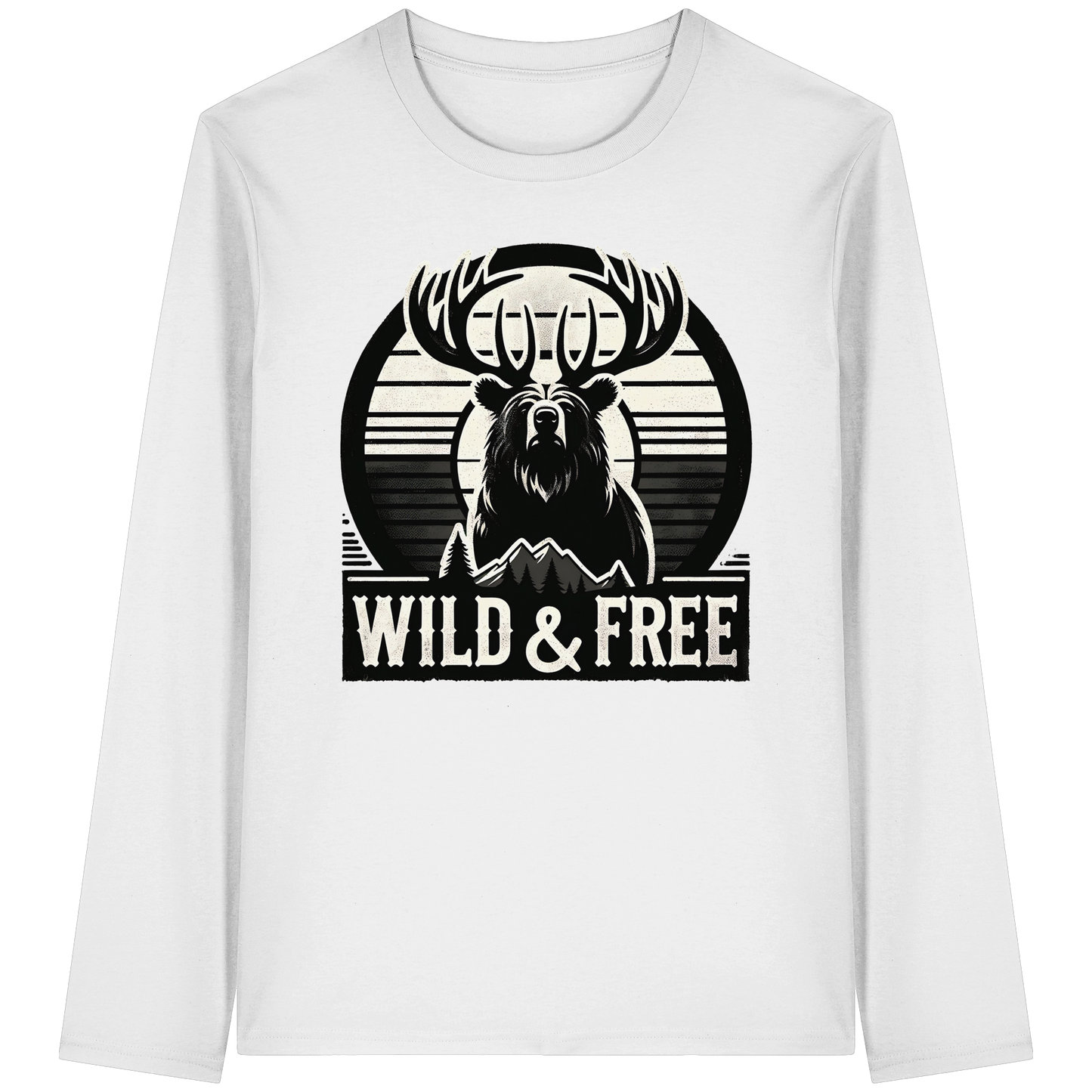 “Wild & Free” Unisex Long Sleeve Tee – Perfect for Camping and Outdoor Adventures