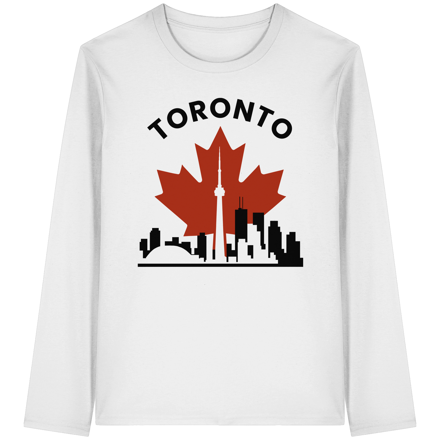 Toronto Leafline Long Sleeve Tee for Chilly City Days