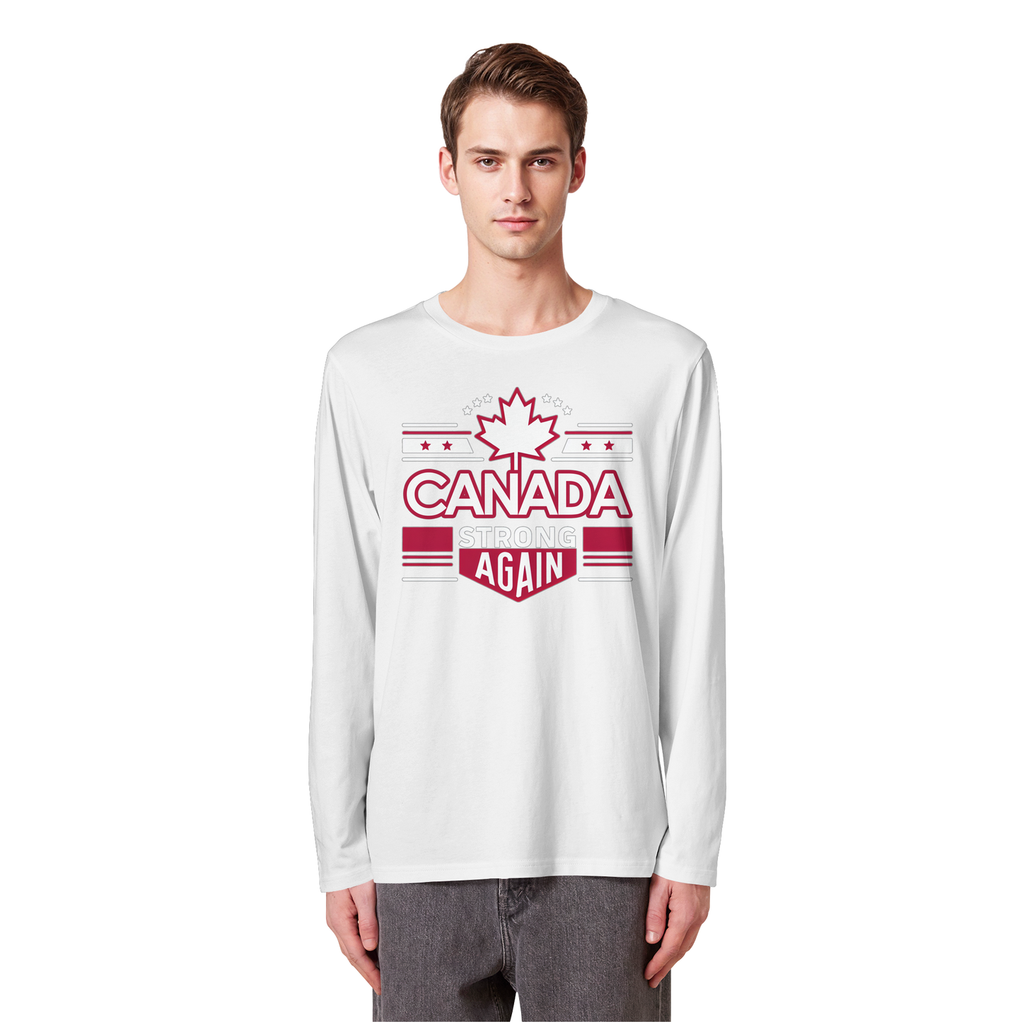 “Canada Strong Again” Unisex Long Sleeve Tee – Wear Your Pride, Bold and Patriotic!