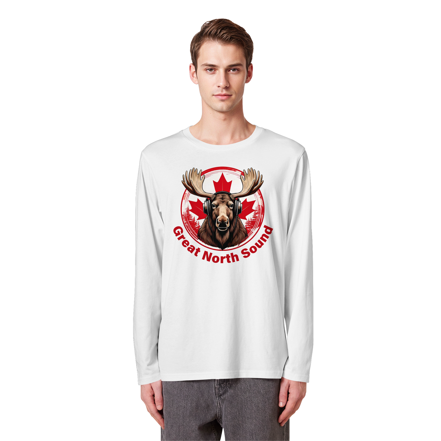 “Great North Sound” Soundwaves Long Sleeve Tee