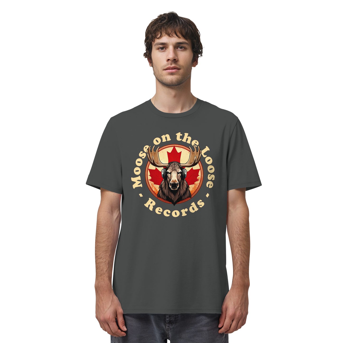 “Moose on the Loose Records” Unisex Short Sleeve Tee – A Hit for Every Playlist