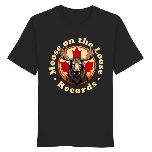 “Moose on the Loose Records” Unisex Short Sleeve Tee – A Hit for Every Playlist