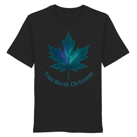 True North Christmas | Maple Leaf Holiday Tee | Proudly Christmas Shirt – Premium Cotton Gift