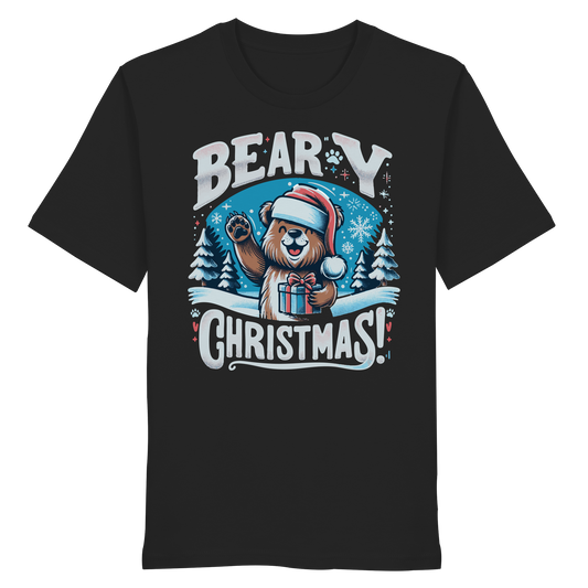 Beary Christmas | Funny Canadian Bear Christmas T-Shirt | Premium Cotton Holiday
