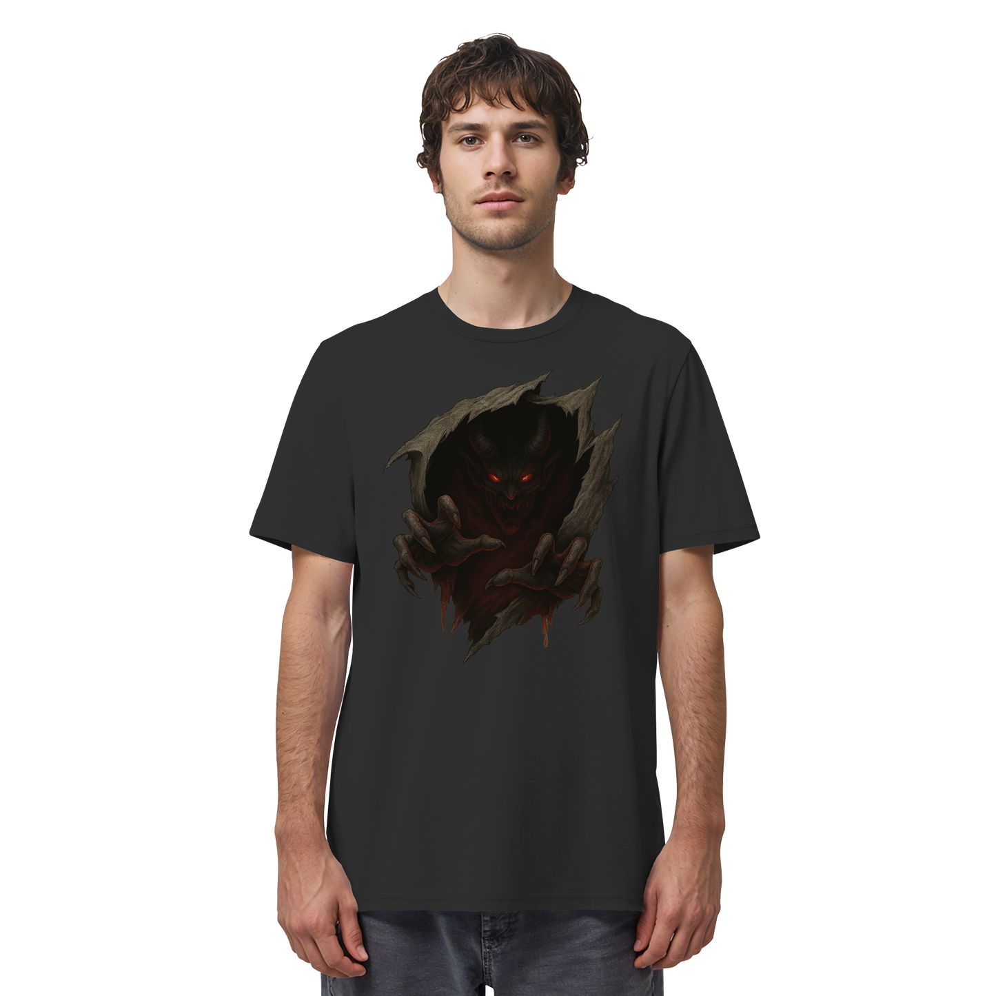 Demon Within – Dark Halloween Tee | Creepy Inner Demon Design