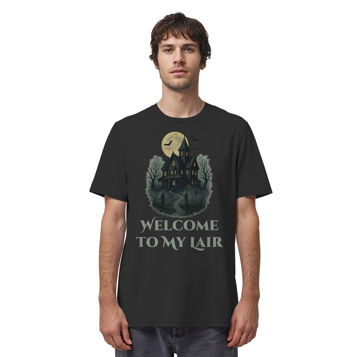 Welcome To My Lair – Funny Halloween Tee | Spooky Bat Cave Vibes Shirt