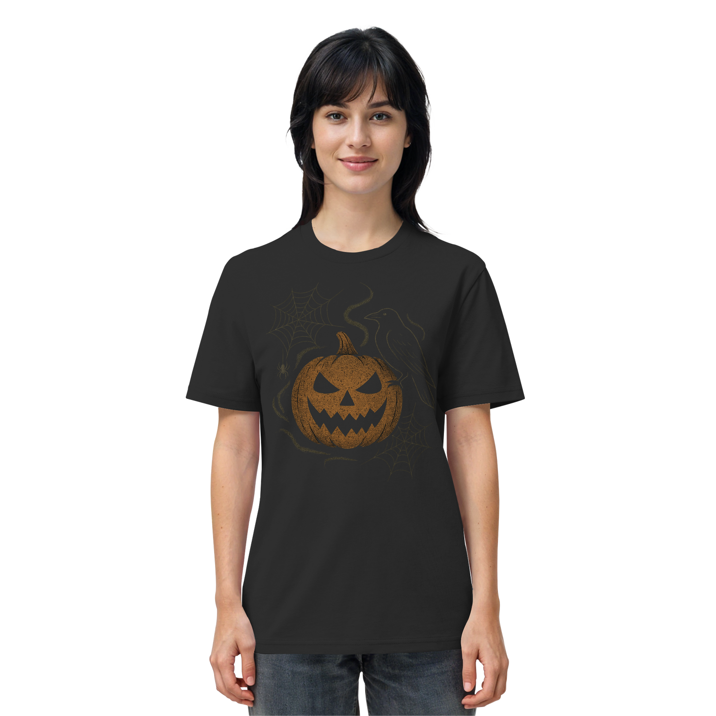 Ghostly Pumpkin – Cute & Spooky Halloween Tee | Ghost and Pumpkin Design