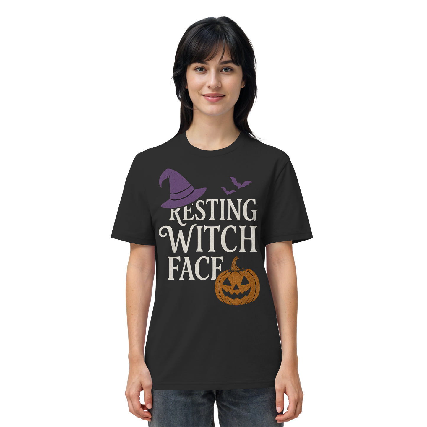 Resting Witch Face – Unisex Halloween T-Shirt with Humour & Witchy Vibes