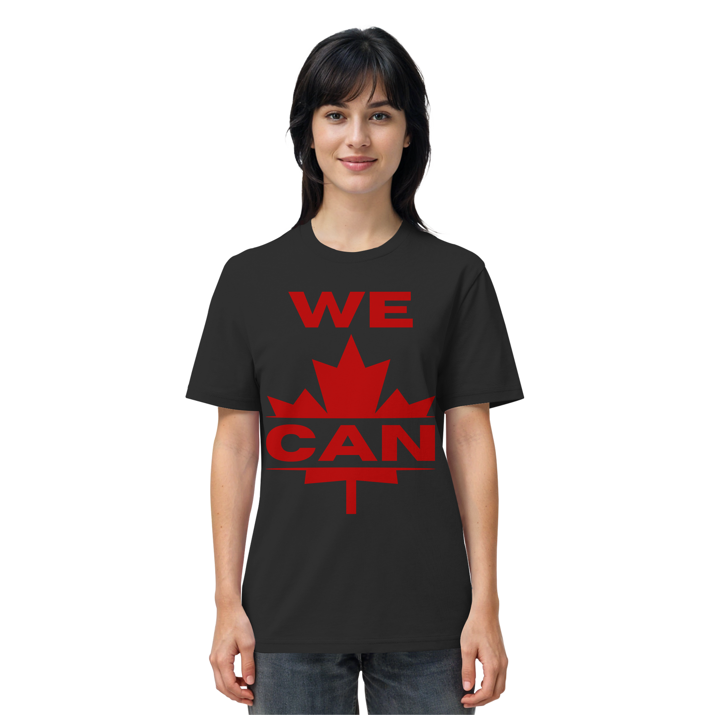 “WE CAN” with Maple Leaf Unisex Short Sleeve Tee – Casual Comfort for Every Occasion