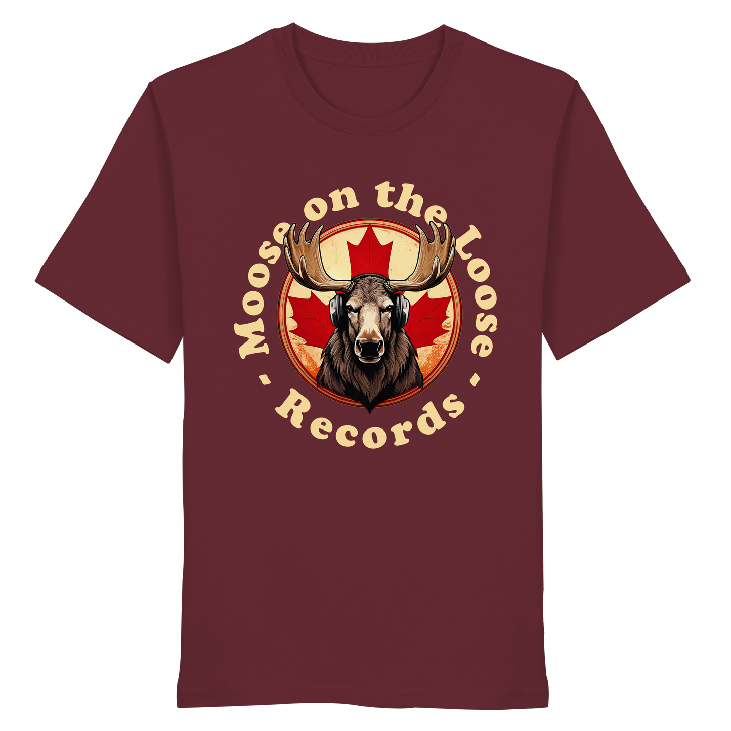 “Moose on the Loose Records” Unisex Short Sleeve Tee – A Hit for Every Playlist