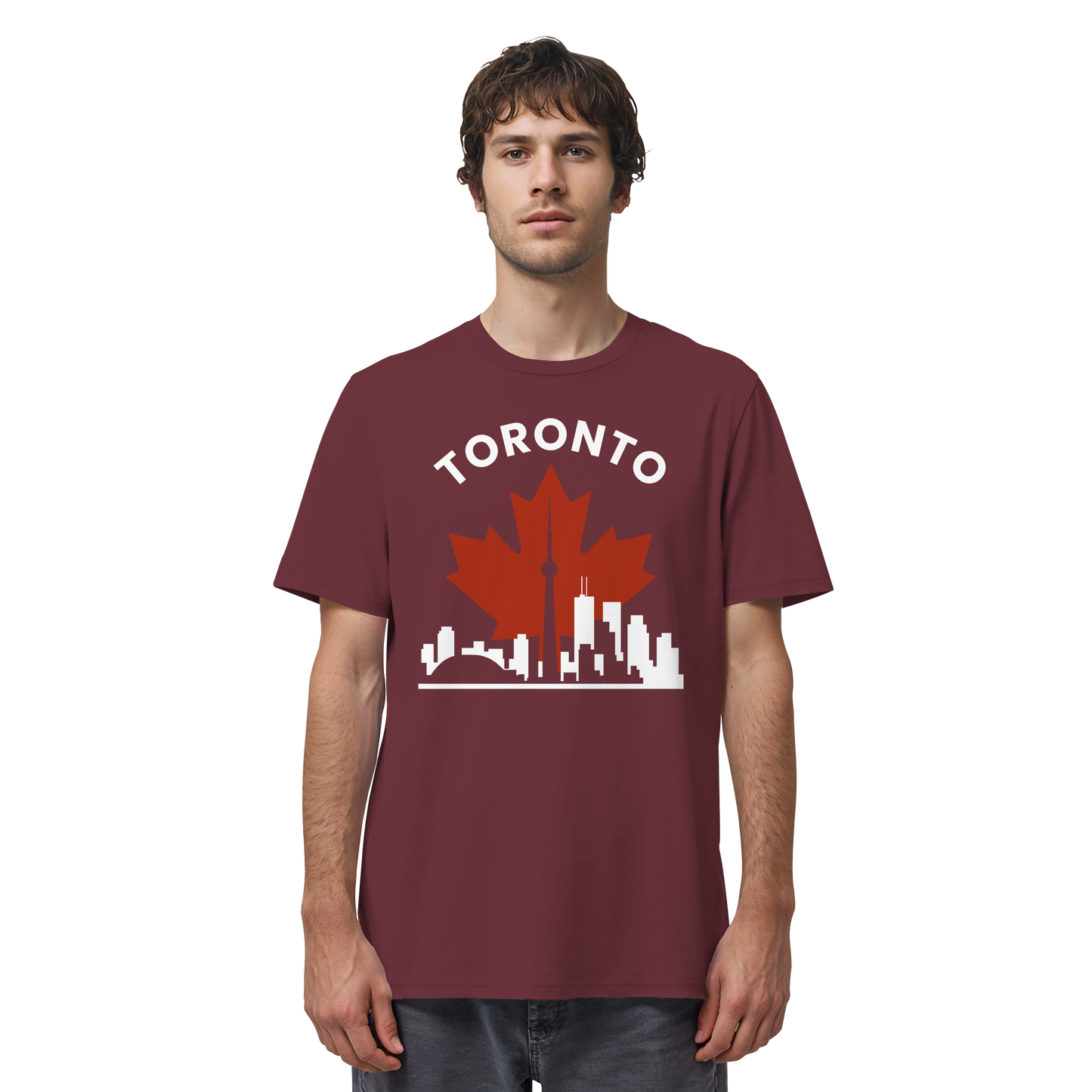 Toronto Leafline Cotton Tee for Urban Pride Vibes