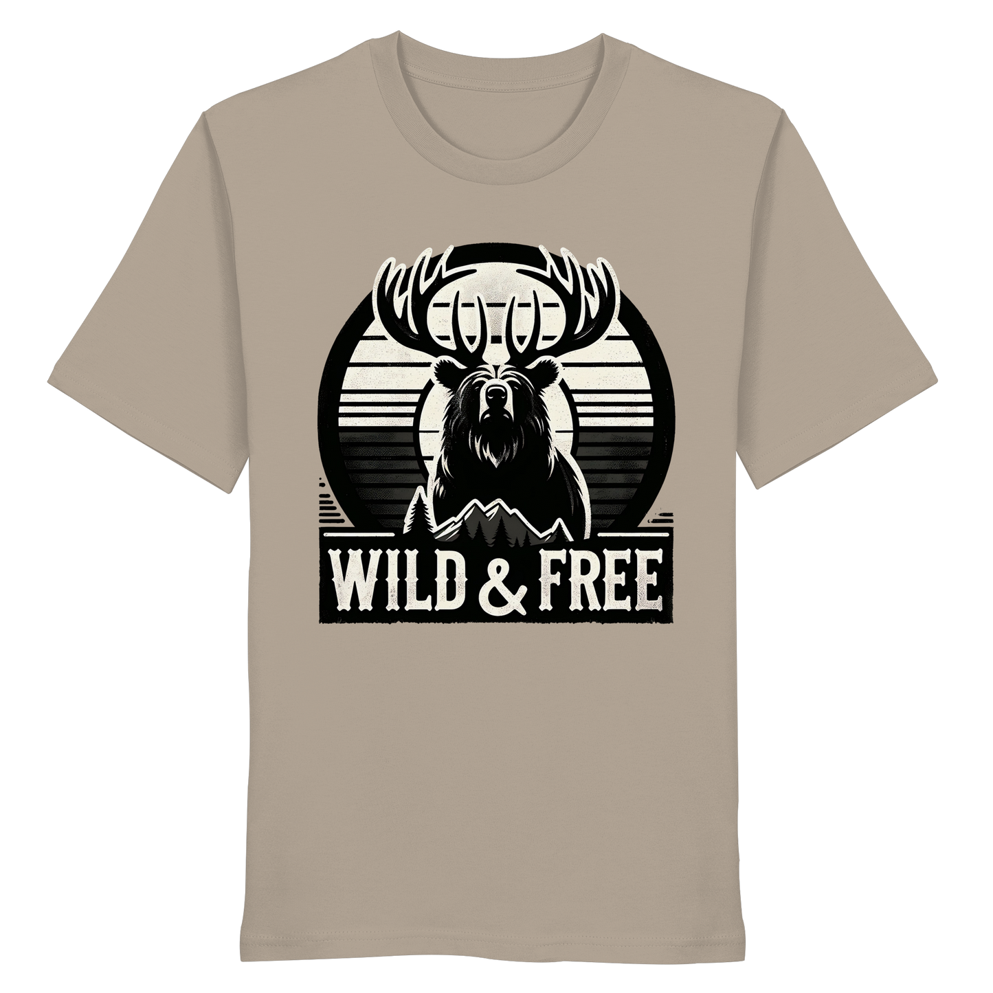 “Wild & Free” Unisex Short Sleeve Tee – Nature Inspired Graphic T-Shirt