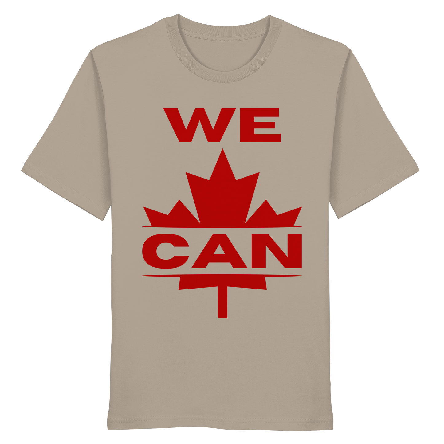 “WE CAN” with Maple Leaf Unisex Short Sleeve Tee – Casual Comfort for Every Occasion