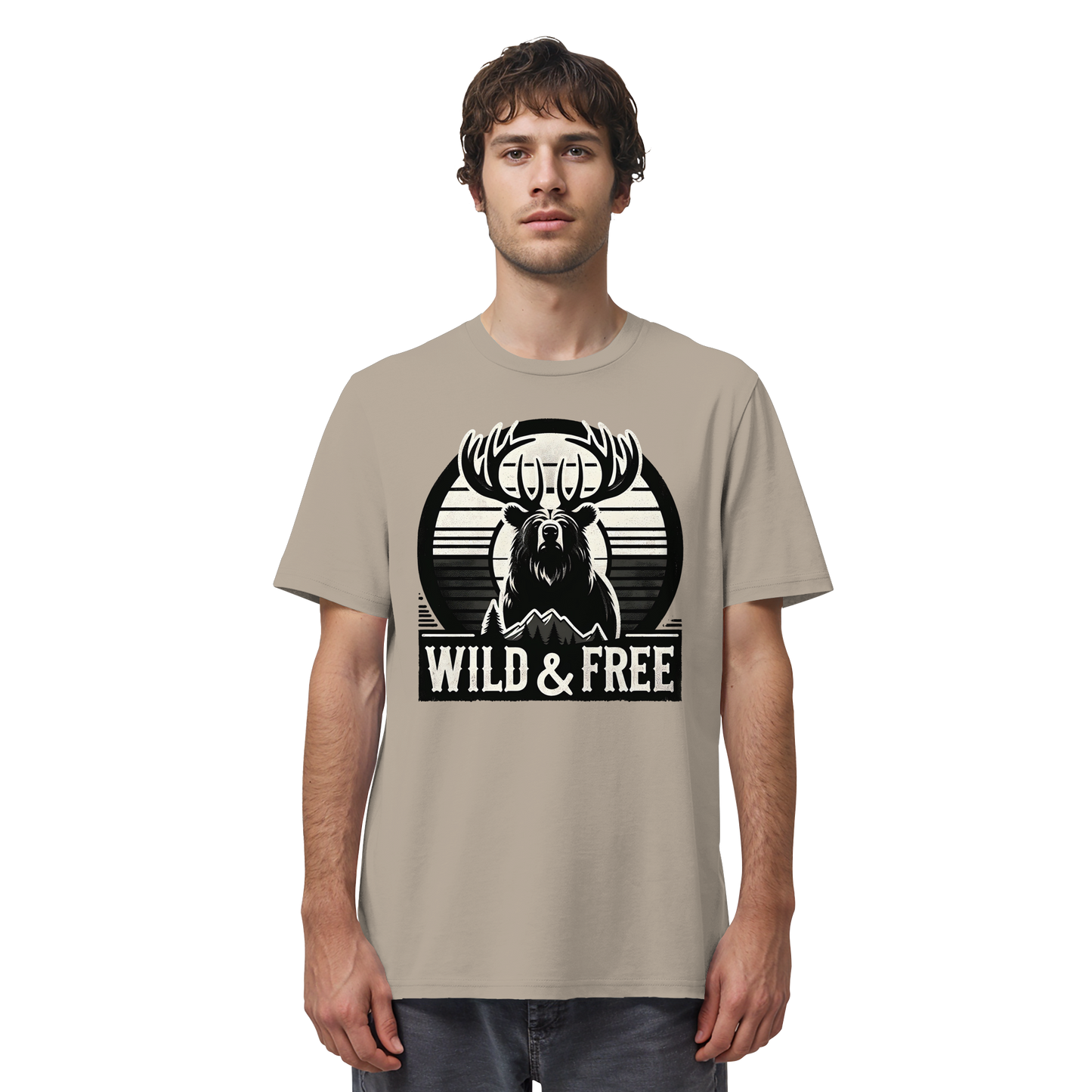 “Wild & Free” Unisex Short Sleeve Tee – Nature Inspired Graphic T-Shirt