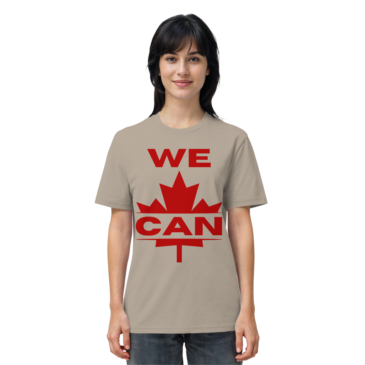“WE CAN” with Maple Leaf Unisex Short Sleeve Tee – Casual Comfort for Every Occasion