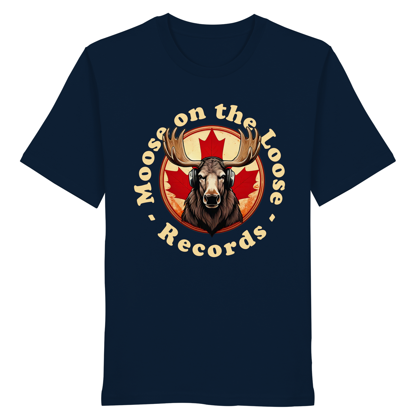 “Moose on the Loose Records” Unisex Short Sleeve Tee – A Hit for Every Playlist