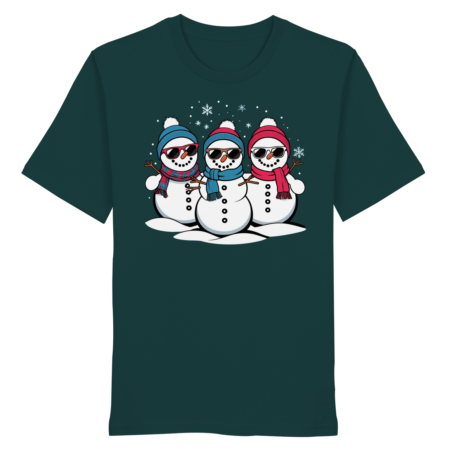 Cool Snow Squad | Funny Snowman Christmas Shirt | Matching Family Tee – Premium Cotton