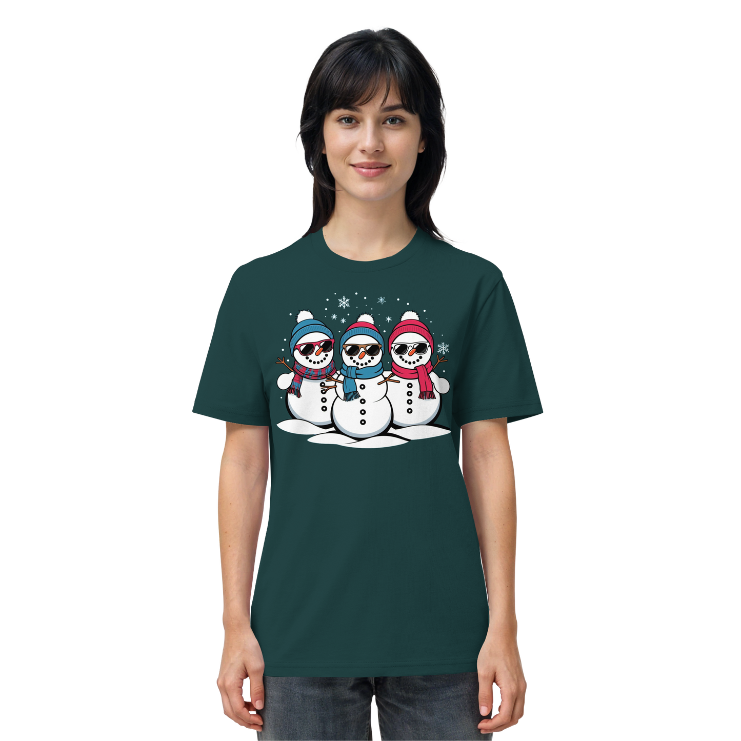 Cool Snow Squad | Funny Snowman Christmas Shirt | Matching Family Tee – Premium Cotton