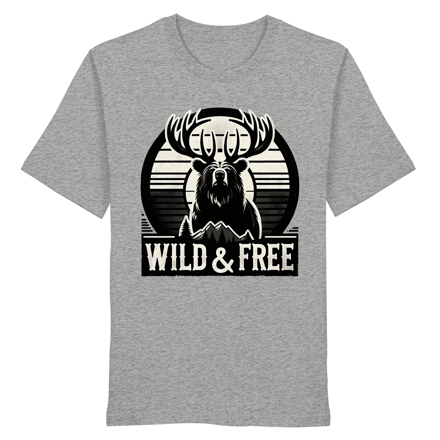 “Wild & Free” Unisex Short Sleeve Tee – Nature Inspired Graphic T-Shirt