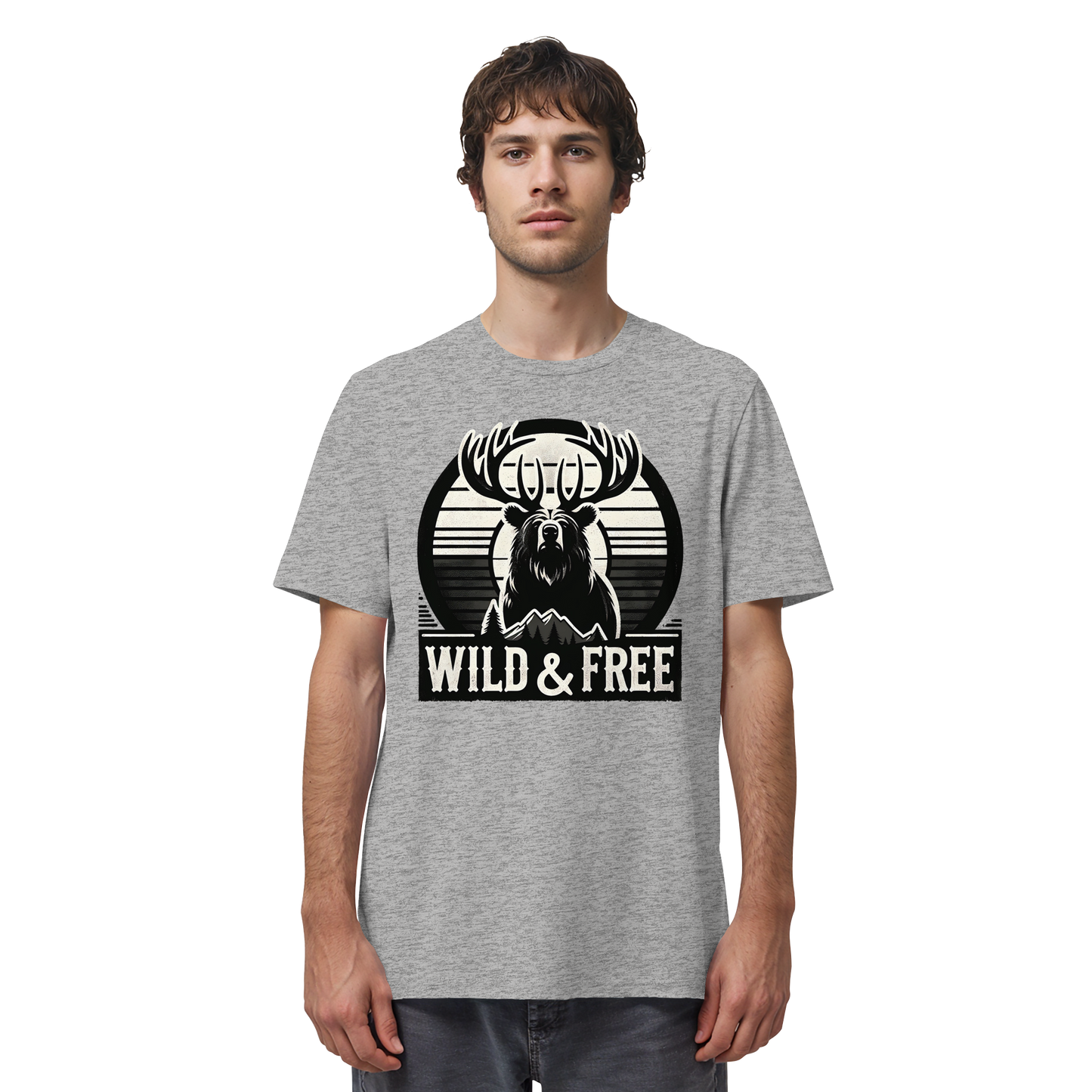 “Wild & Free” Unisex Short Sleeve Tee – Nature Inspired Graphic T-Shirt