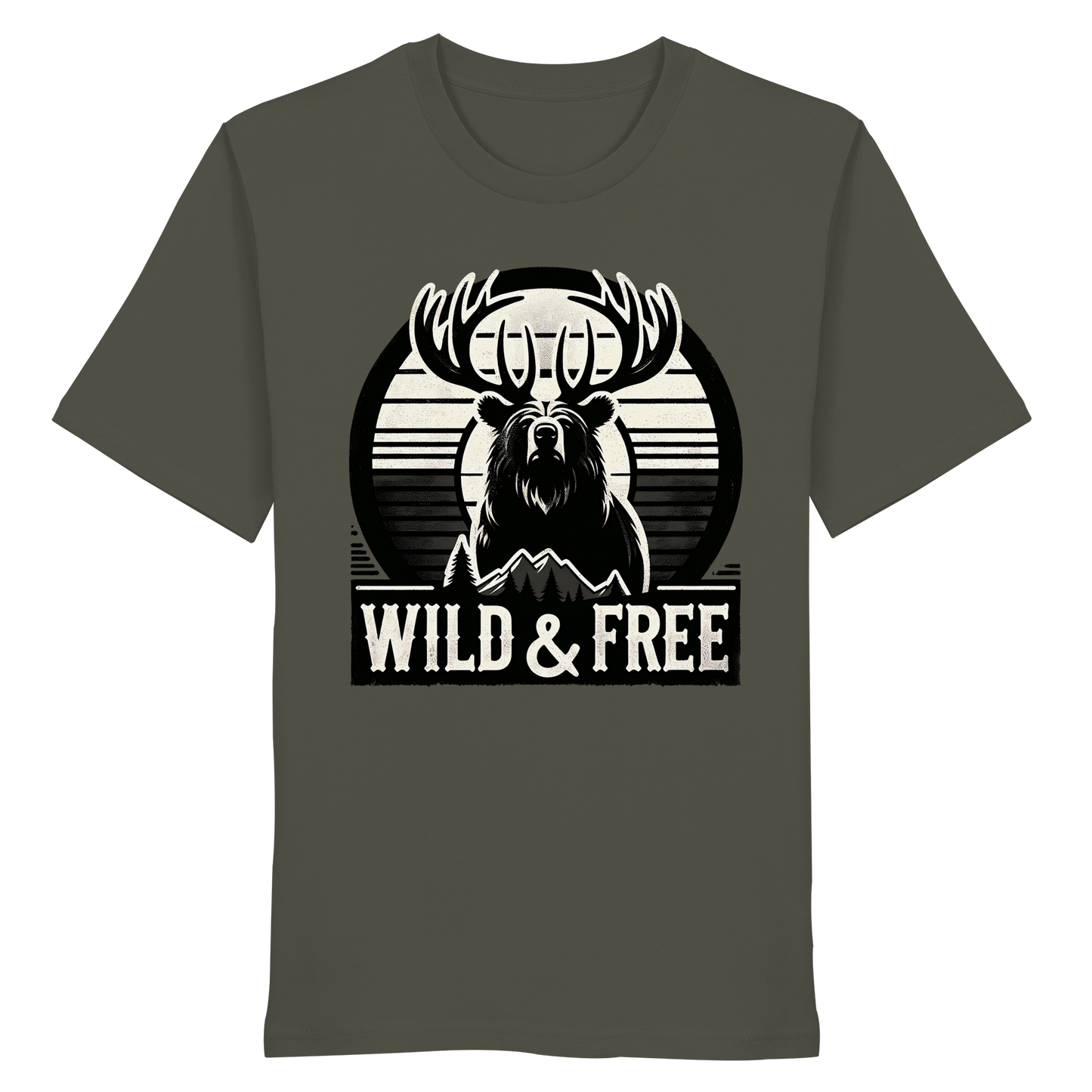 “Wild & Free” Unisex Short Sleeve Tee – Nature Inspired Graphic T-Shirt