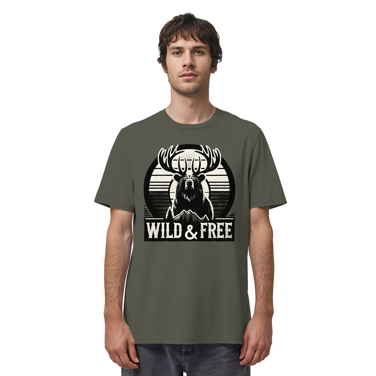 “Wild & Free” Unisex Short Sleeve Tee – Nature Inspired Graphic T-Shirt