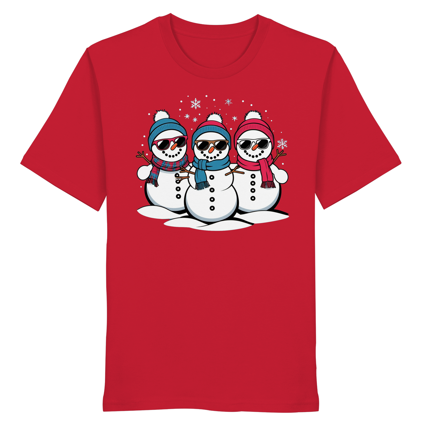 Cool Snow Squad | Funny Snowman Christmas Shirt | Matching Family Tee – Premium Cotton