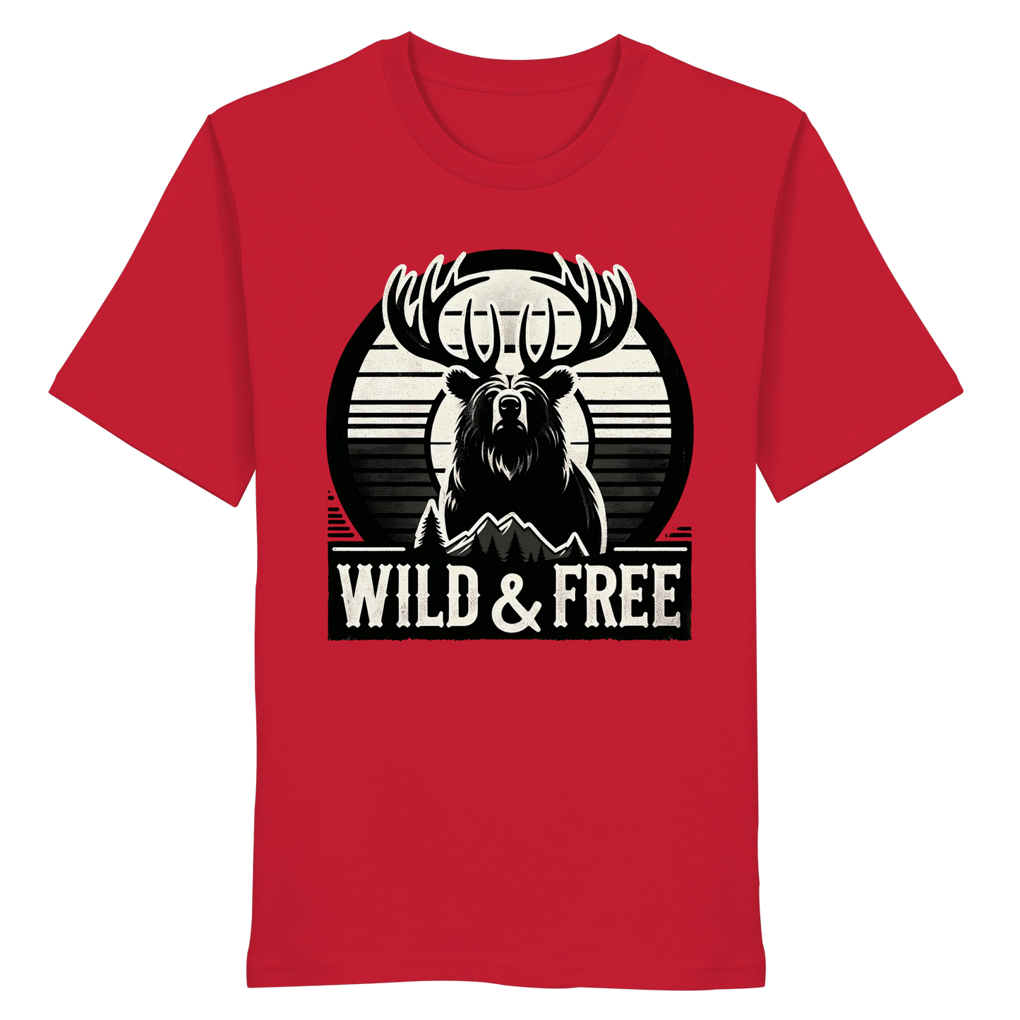 “Wild & Free” Unisex Short Sleeve Tee – Nature Inspired Graphic T-Shirt