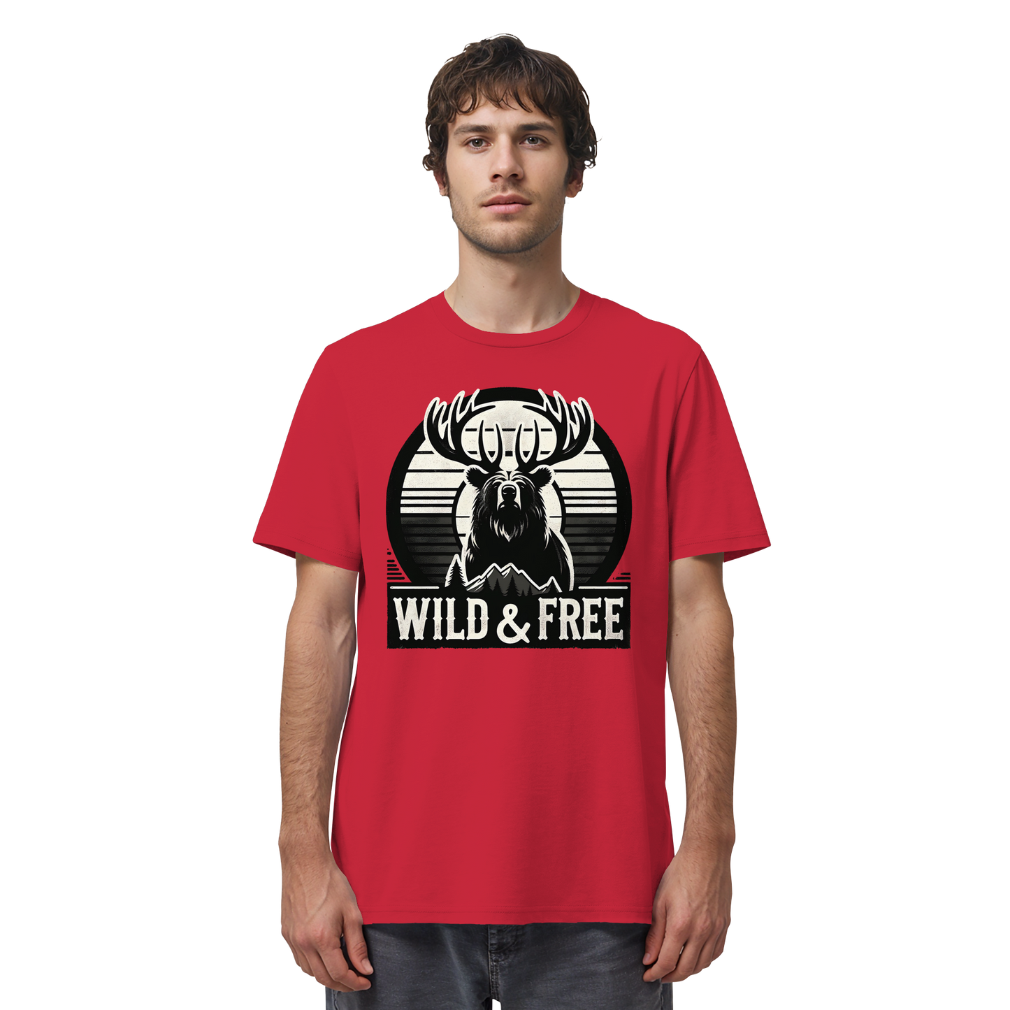 “Wild & Free” Unisex Short Sleeve Tee – Nature Inspired Graphic T-Shirt